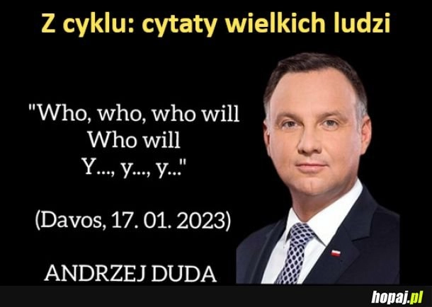 
    Z cyklu: cytaty wielkich ludzi