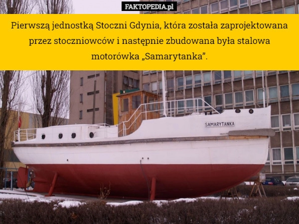 
    Pierwszą jednostką Stoczni Gdynia, która została zaprojektowana przez stoczniowców