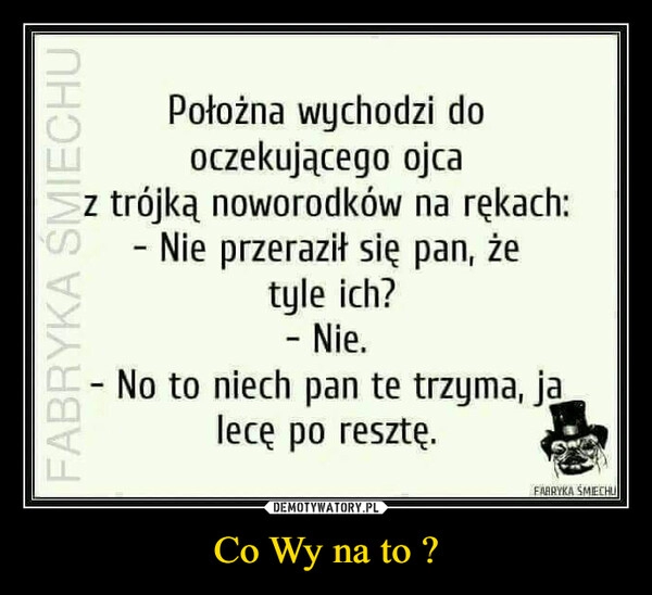 
    Co Wy na to ?