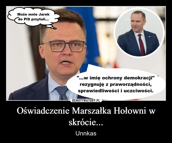 
    Oświadczenie Marszałka Hołowni w skrócie...