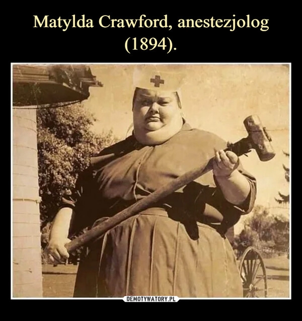 
    Matylda Crawford, anestezjolog (1894).