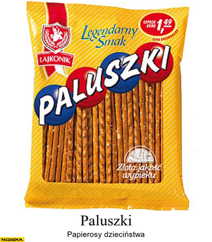 
    Paluszki papierosy dzieciństwa