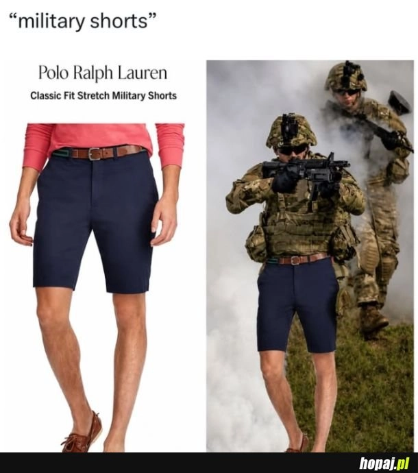 
    Military shorts