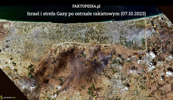 
    Izrael i strefa Gazy po ostrzale rakietowym (07.10.2023)