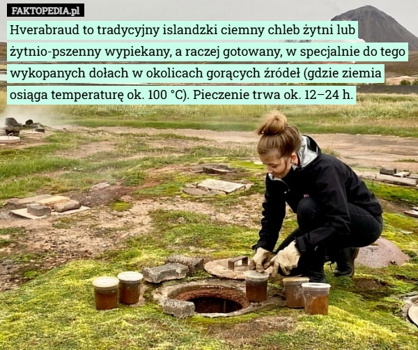 
    Hverabraud to tradycyjny islandzki ciemny chleb żytni lub żytnio-pszenny...