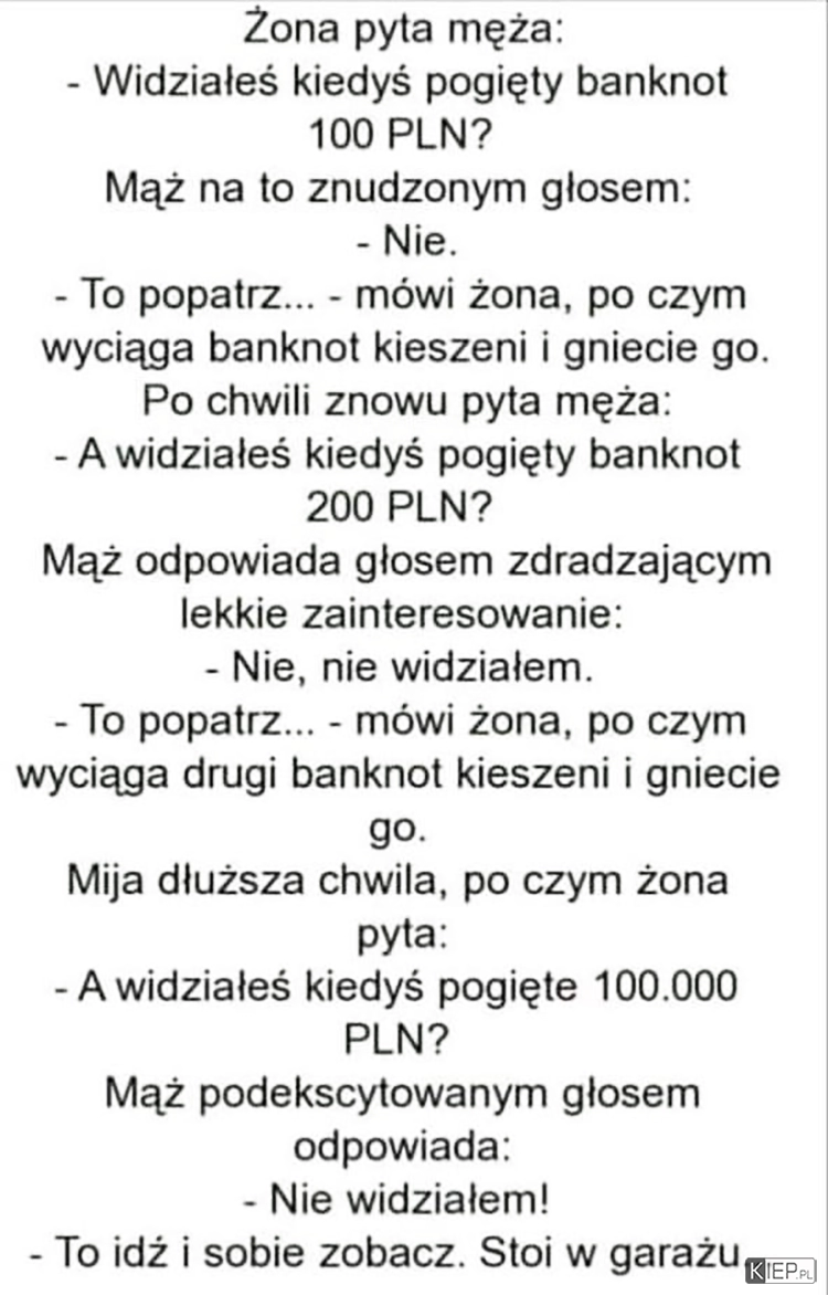 
    Bardzo dziwne pytania żony