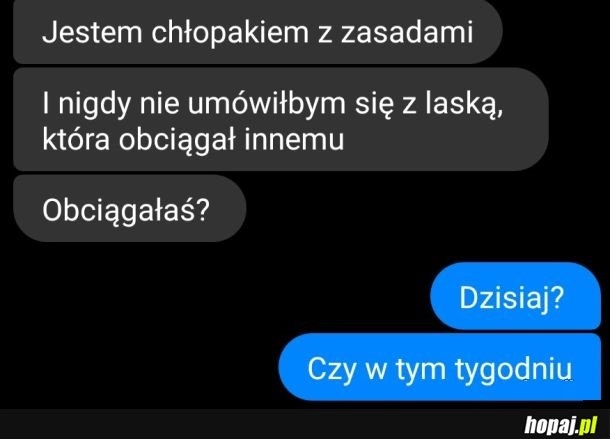 
    Chłopak z zasadami