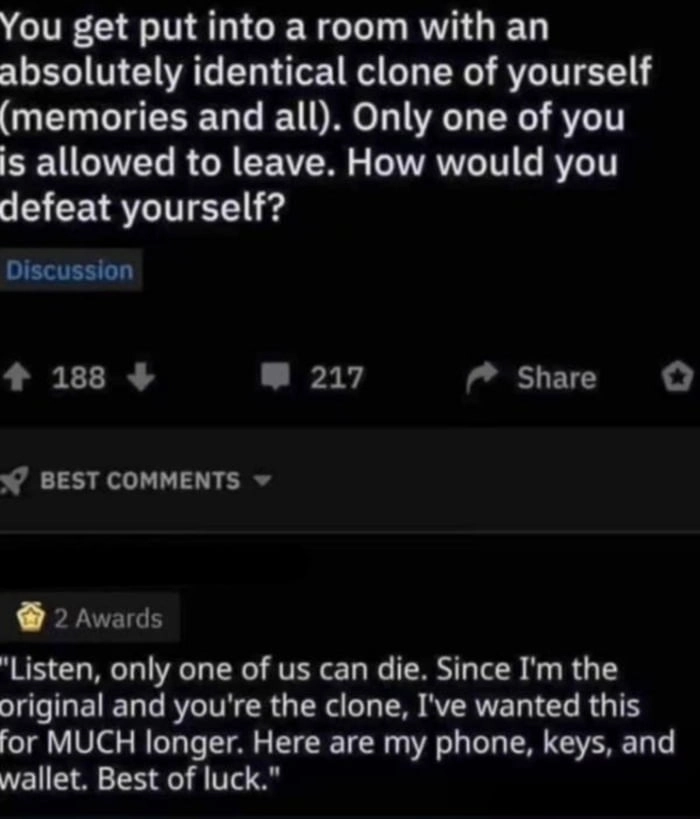 
    Send in the Clones......