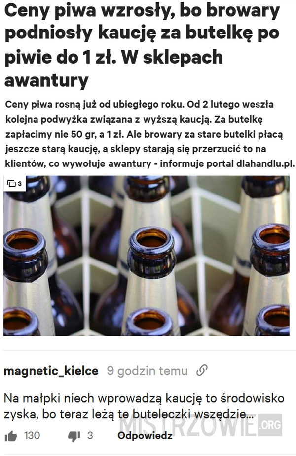 
    Kaucja za butelkę