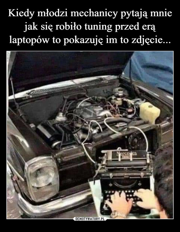 
    Kiedy młodzi mechanicy pytają mnie jak się robiło tuning przed erą laptopów to pokazuję im to zdjęcie...