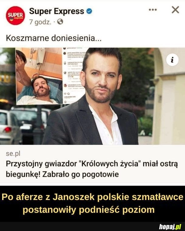 
    Podobno ma zagrać Człowieka Biegunkę u Walaszka.