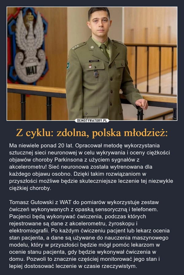 
    Z cyklu: zdolna, polska młodzież: