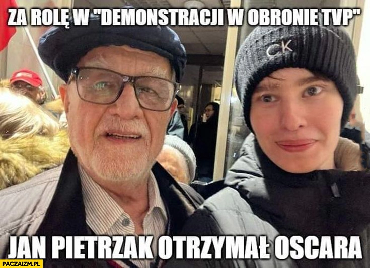 
    Za rolę w demonstracji w obronie TVP Jan Pietrzak otrzymał Oscara Szafarowicz