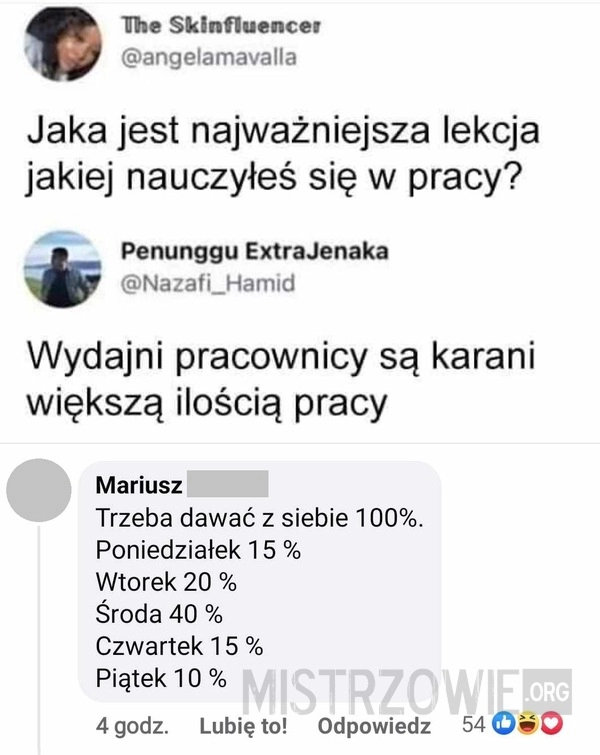 
    Praca na całego