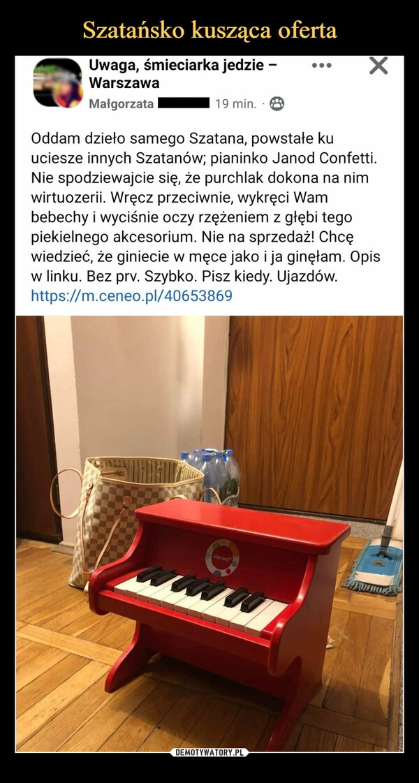 
    Szatańsko kusząca oferta