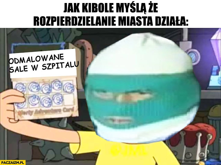 
    Jak kibole myślą, że rozpierdzielanie miasta działa: odmalowane sale w szpitalu zbiera stempelki
