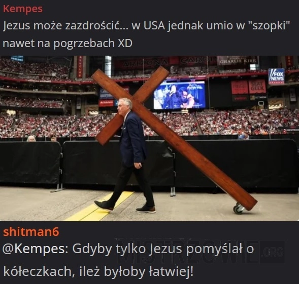 
    Pożegnanie Charliego Kirka