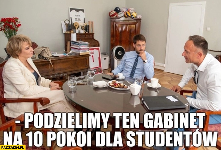 
    Podzielimy ten gabinet na 10 pokoi dla studentów Kuba Midel u Zdanowskiej Pustelnika