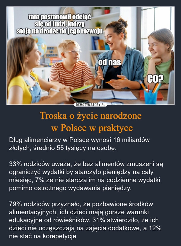 
    Troska o życie narodzone
 w Polsce w praktyce