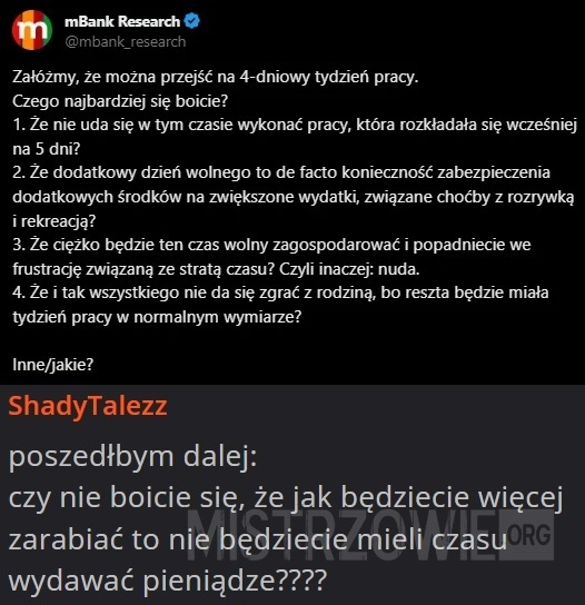 
    4-dniowy tydzień pracy