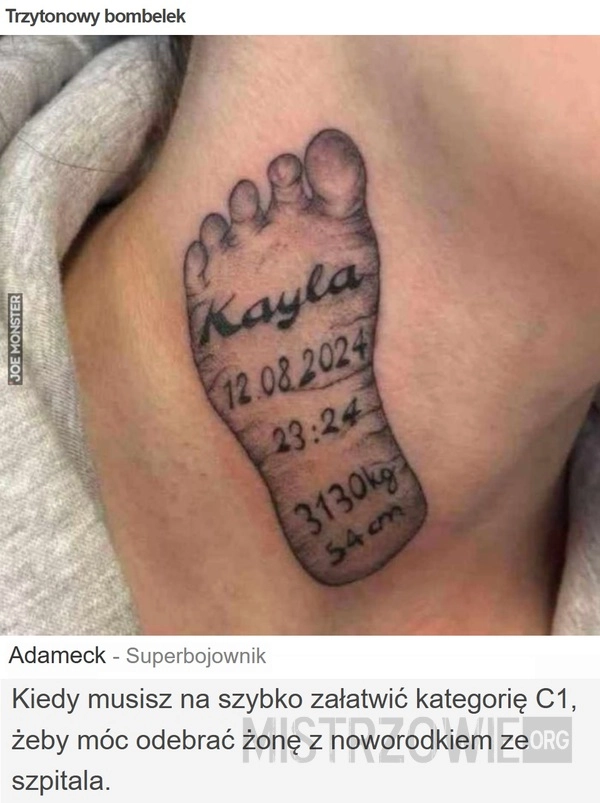
    Trzytonowy bombelek