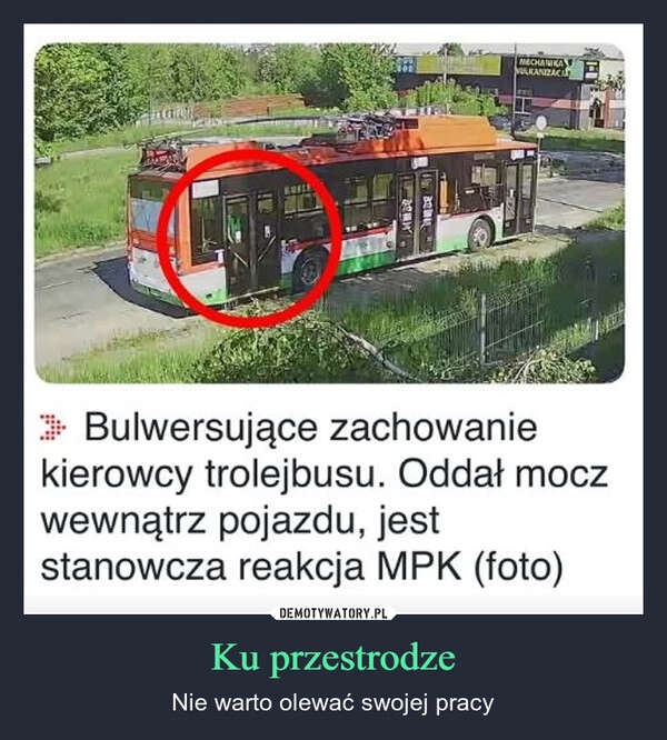 
    Ku przestrodze