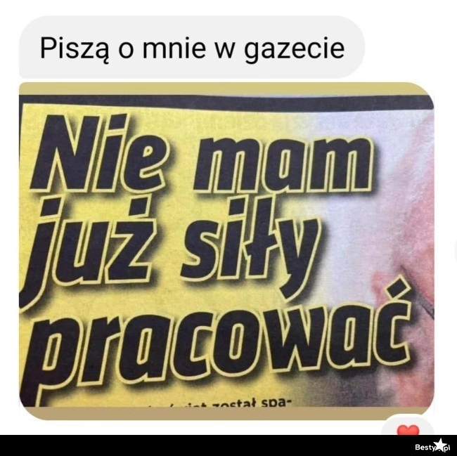 
    Nie mam już siły pracować 