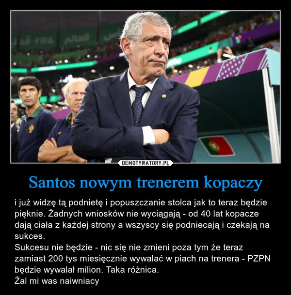 
    Santos nowym trenerem kopaczy 