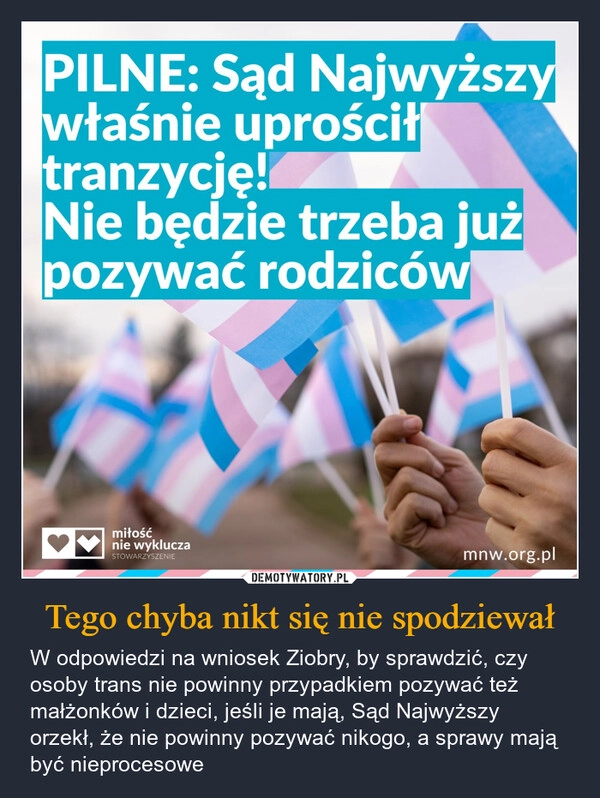 
    Tego chyba nikt się nie spodziewał