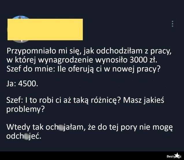 
    Pytanie od szefa 