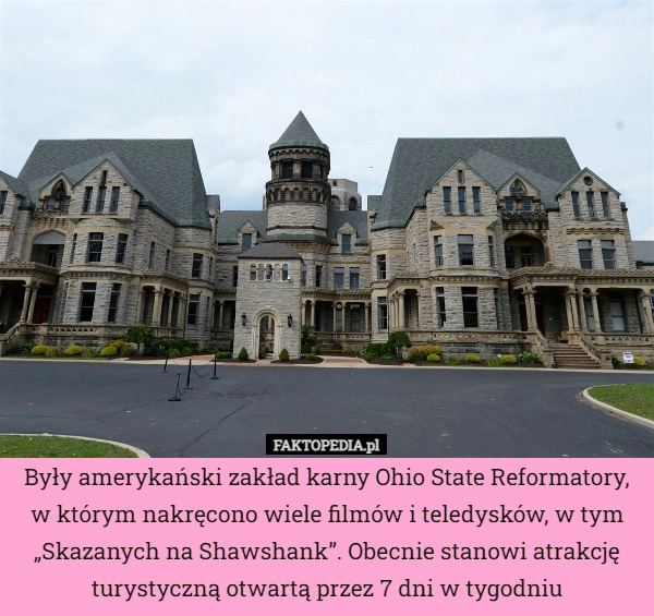 
    Były amerykański zakład karny Ohio State Reformatory, w którym nakręcono