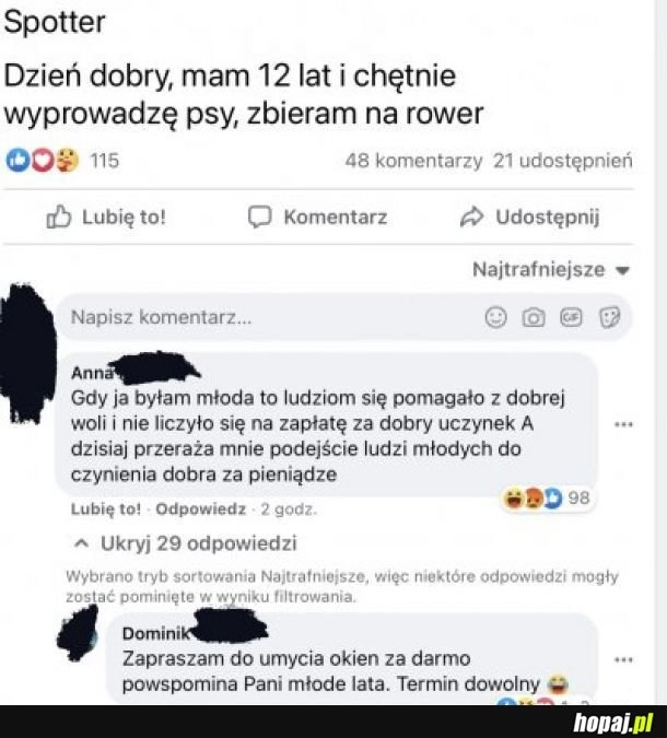 
    Dobrze jej napisał