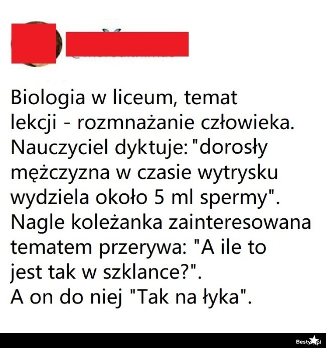 
    Lekcja biologii 