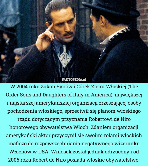 
    W 2004 roku Zakon Synów i Córek Ziemi Włoskiej (The Order Sons and Daughters
