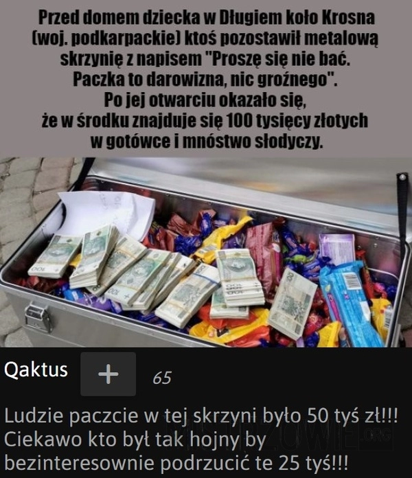 
    Tajemniczy darczyńca