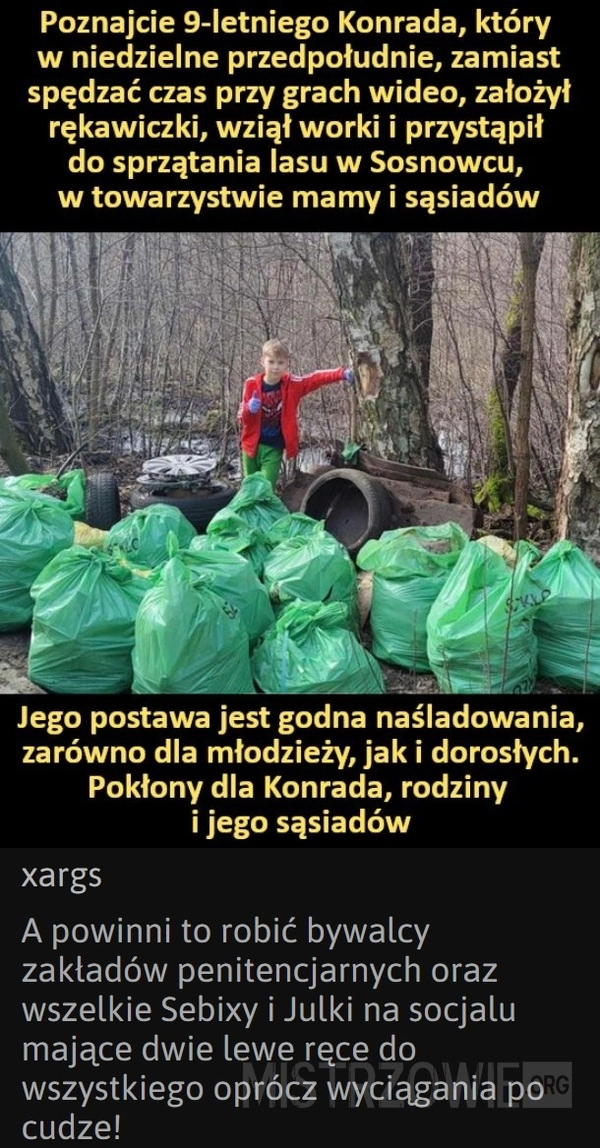 
    Postawa godna naśladowania