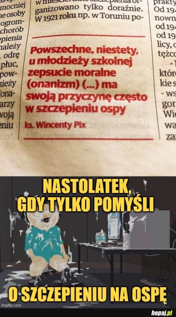 
    Typowy nastolatek.