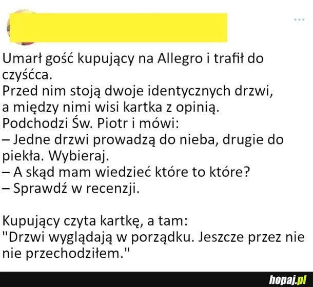 
    Nie można polegać na opiniach