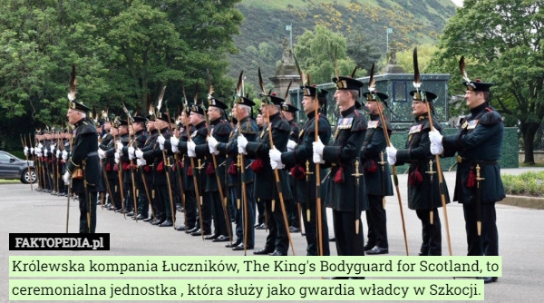 
    Królewska kompania Łuczników, The King's Bodyguard for Scotland, to