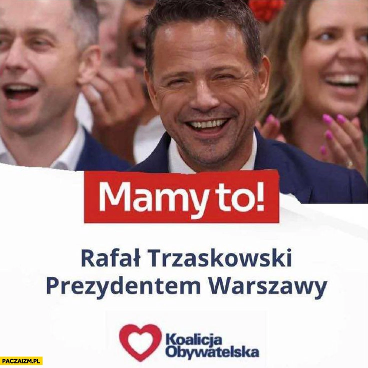 
    Mamy to! Rafał Trzaskowski prezydentem Warszawy
