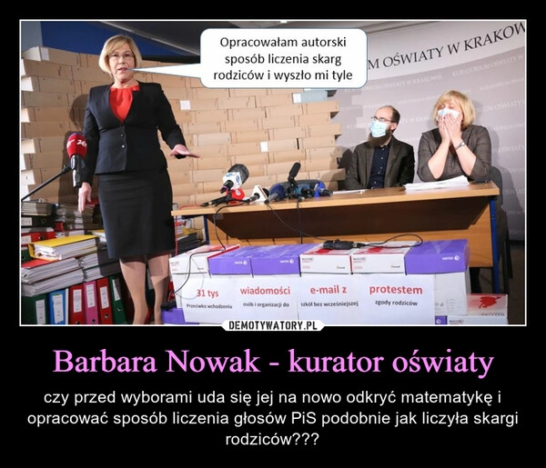 
    Barbara Nowak - kurator oświaty