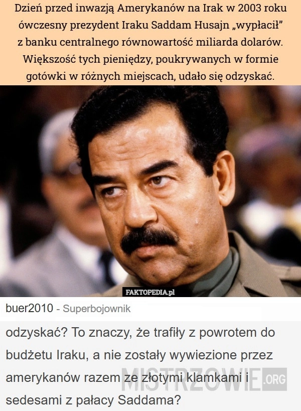 
    Saddam Husajn