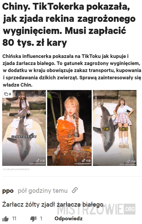 
    Chińska influencerka