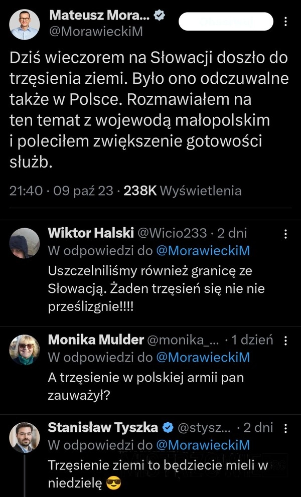 
    Trzęsienie ziemi w Słowacji