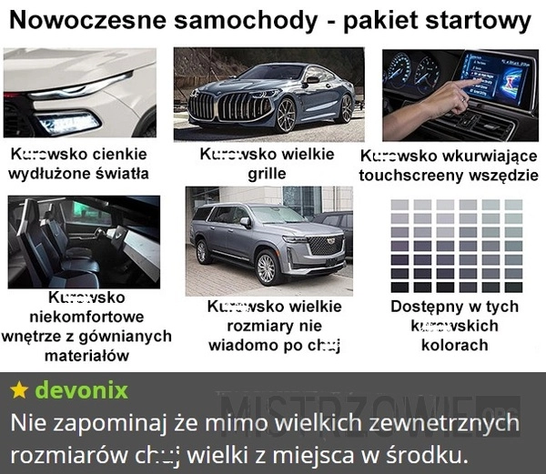 
    Nowczesne samochody