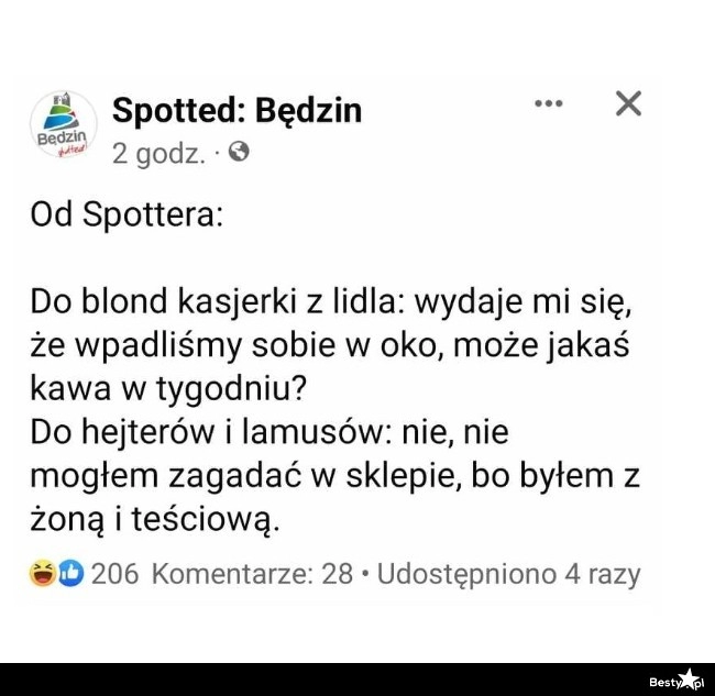 
    Wiadomość do kasjerki 