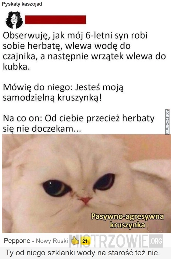 
    Pyskaty kaszojad