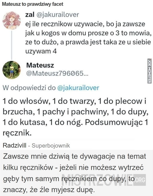 
    Mateusz to prawdziwy facet