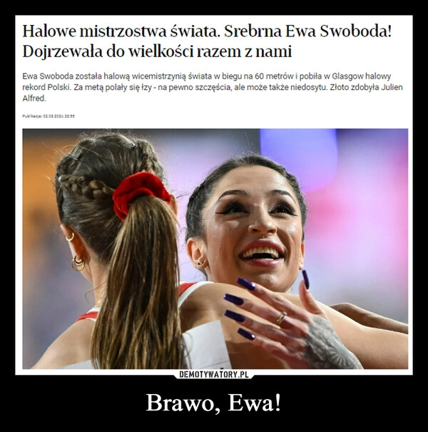 
    Brawo, Ewa!