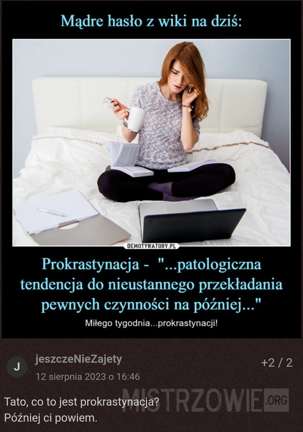 
    Prokrastynacja